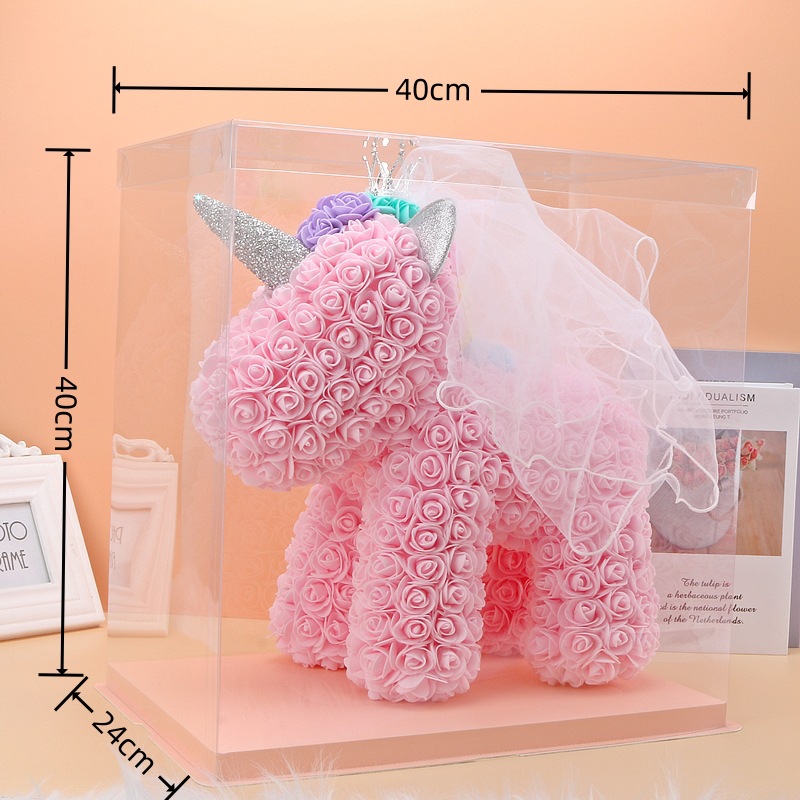 Artificial Flower Unicorn Toy
